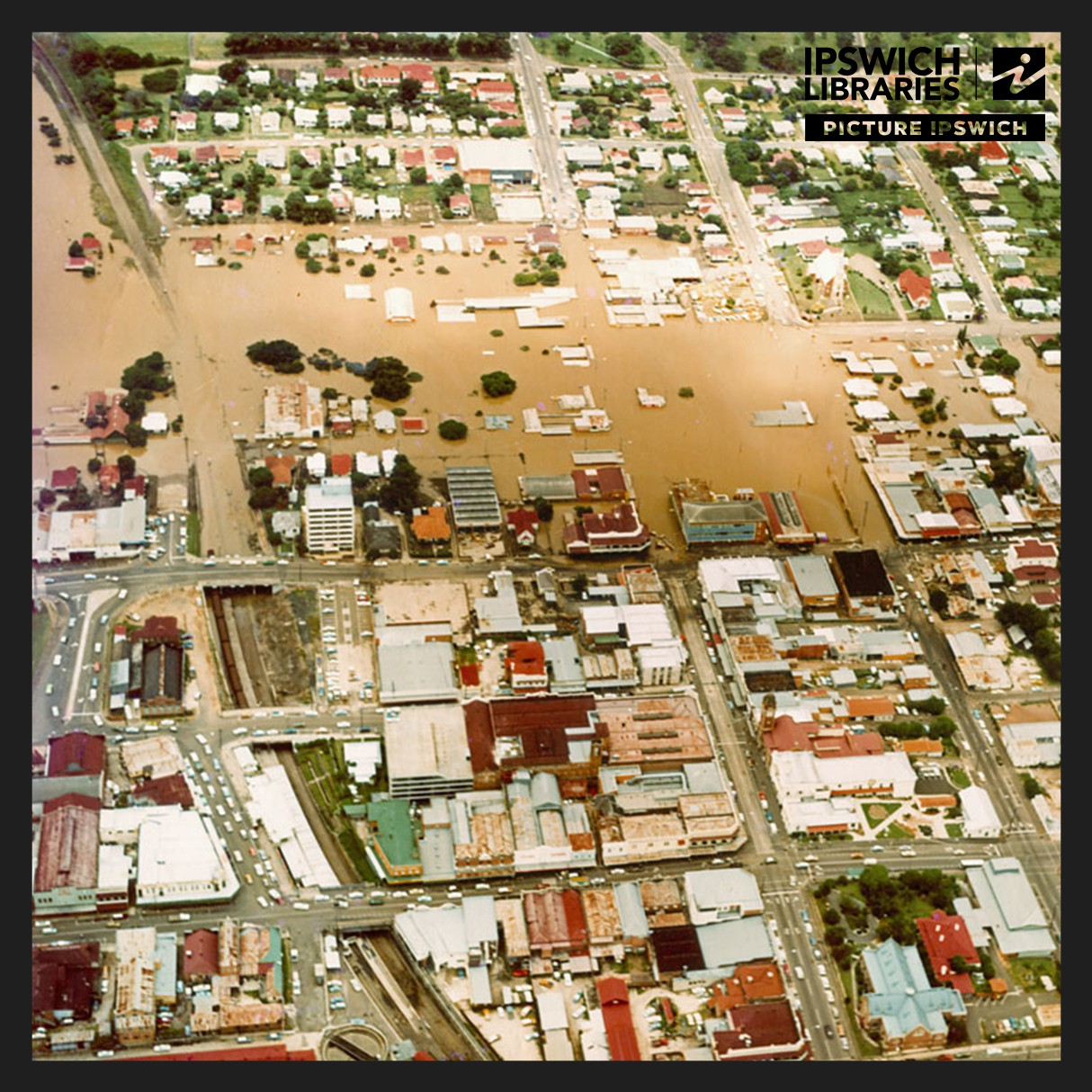 1974 Brisbane flood photograph 1 of 7: archival scene