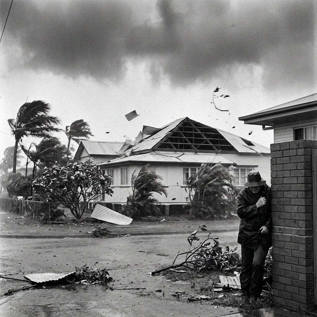 A photo from Cyclone Althea.