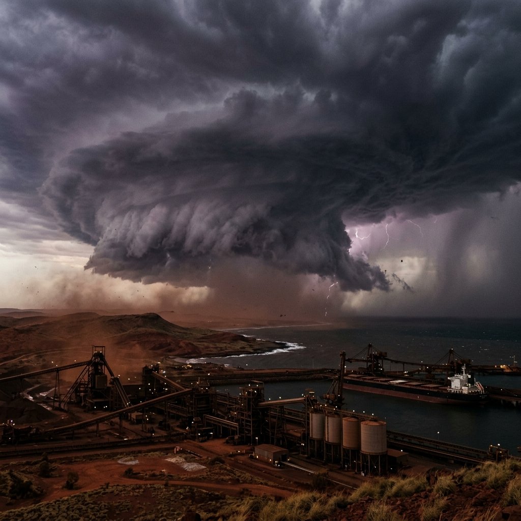 A photo from Cyclone George.