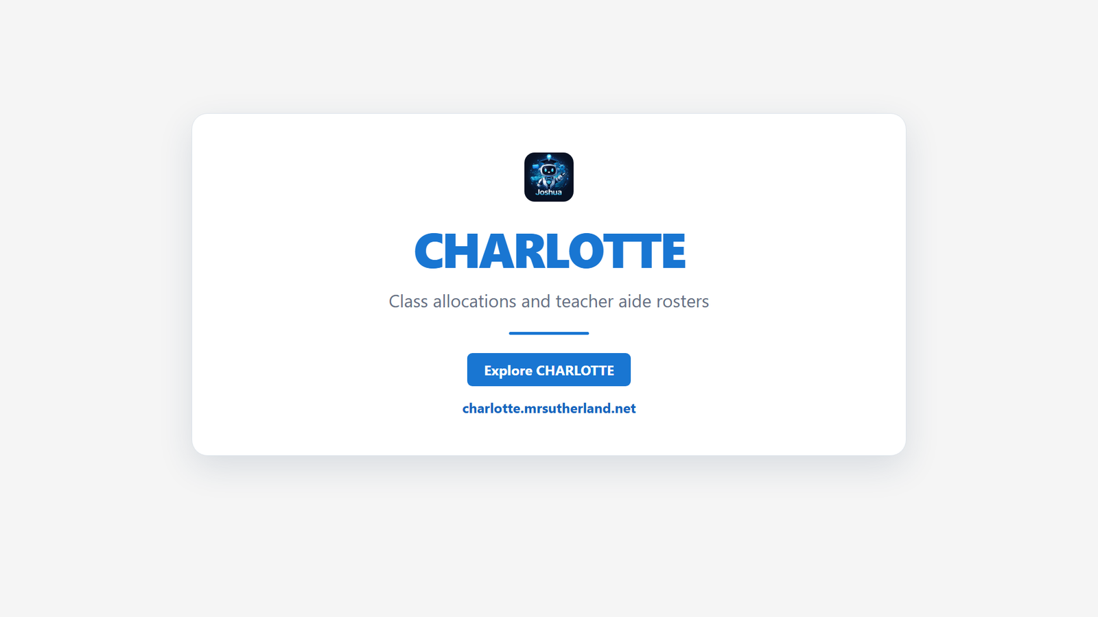 Charlotte Timetabling: class allocations and teacher aide rosters